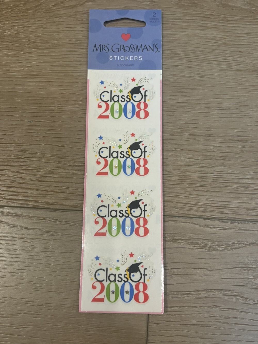 Mrs. Grossman's Class of 2008 Stickers Package Strip RF Class of 2008 Graduation